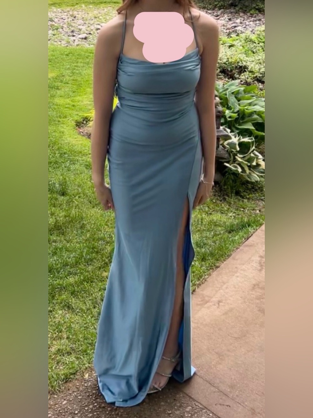 Light Blue Prom Dress - Women